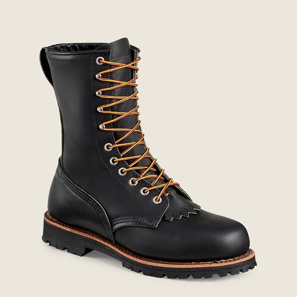 Red Wing Iş Botu Bayan - Loggermax - 9-Inch Soft Toe - Made To Order - Siyah - 36DVUQKOY